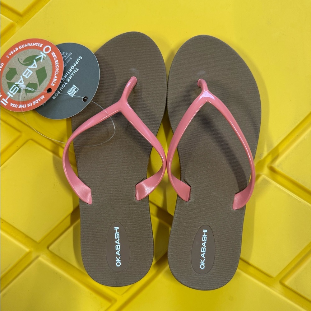 Okabashi Women's Sandals in Pink and Brown